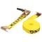 Keeper 27'X2" Ratchet Tie-Down, Yellow, Flat Hooks, 3,333Lbs WLL 4623 - alternate 2